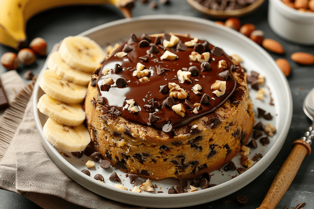 bowl cake banane